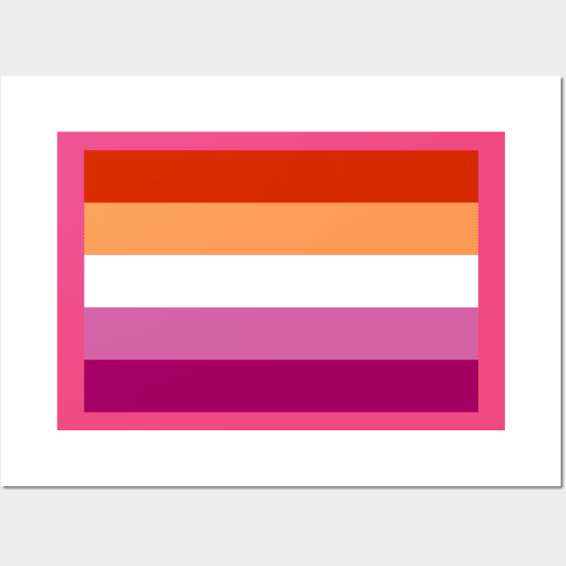 Lesbian Flag Wall Art by DorothyGoesGlamping